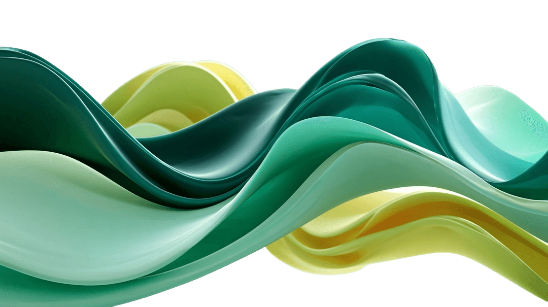 Green swirl shape